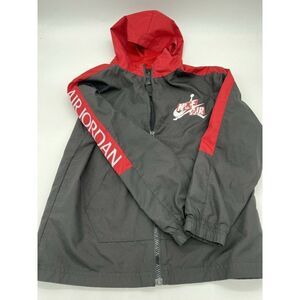 Nike Air Jordan Boys Jumpman Hooded Windbreaker Jacket FZ M 10-12